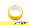 Solid Color Neon Washi Tape 15mm x 10m