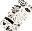 American Crafts Never Grow Up Shimelle Acrylic Clear Stamps