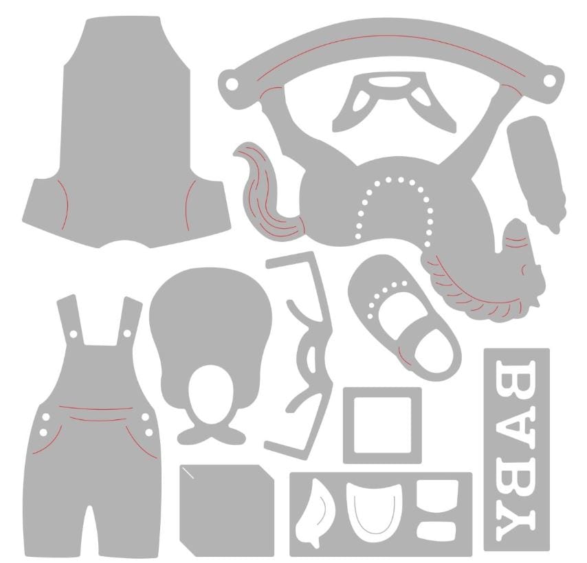 Sizzix New Baby No. 2 Thinlits Die
