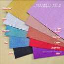 250gsm Glitter Board/Cardstocks Assorted Colors 10 sheets