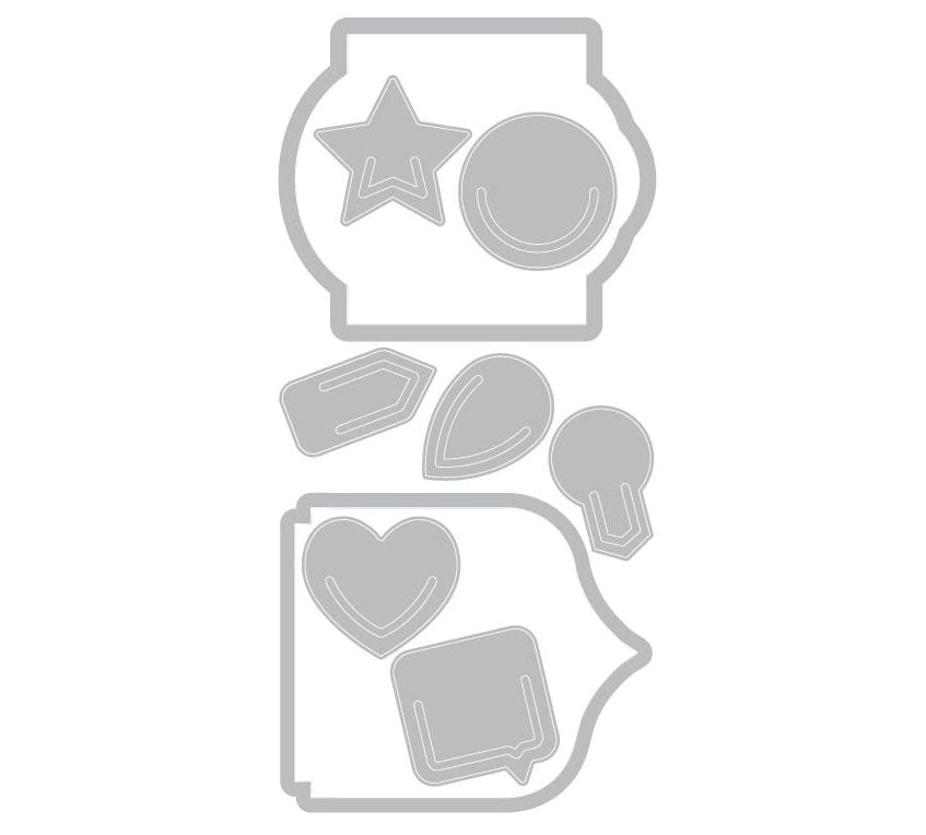 Sizzix Noted Sidekick Side-Order Thinlits Set