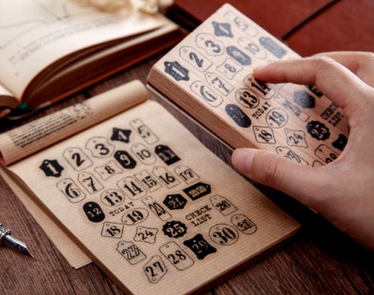 Infeel.Me Number Plates Background Rubber Stamp Set