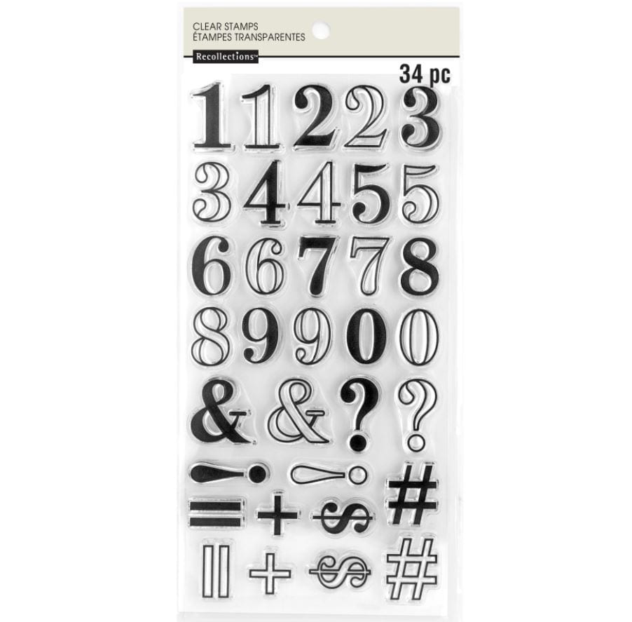 Recollections Numbers Stamp Set