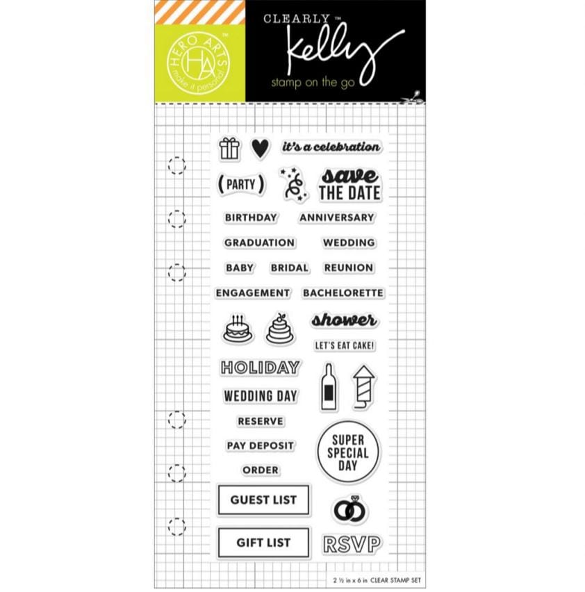 Hero Arts Occasion Planner Kelly Purkey Clear Stamps 2.5