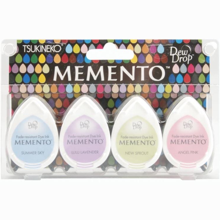 Oh Baby Memento Dew Drop Dye Ink Pad Sets (4/Pkg)