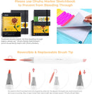 Ohuhu Brush & Chisel 168 Colors Dual Tip Alcohol Brush Markers Y30-80400-88