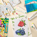 Ohuhu 216 Colors Alcohol Based Brush Markers Y30-80404-07 & Y30-80404-73