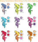 Ohuhu 48 Basic Colors Dual Tip Alcohol Brush Markers Y30-80404-24 & Y30-80400-40