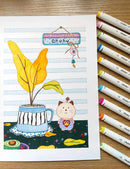 Ohuhu Fine & Chisel 160 Colors Dual Tips Alcohol Art Markers Y30-80405-10