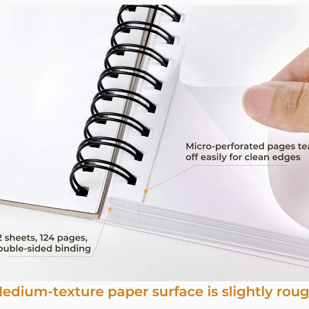 Ohuhu Spiral-Bound Mix Media Pad for Multiple Techniques Y44-83000-19, Y44-83000-20, Y44-83000-28
