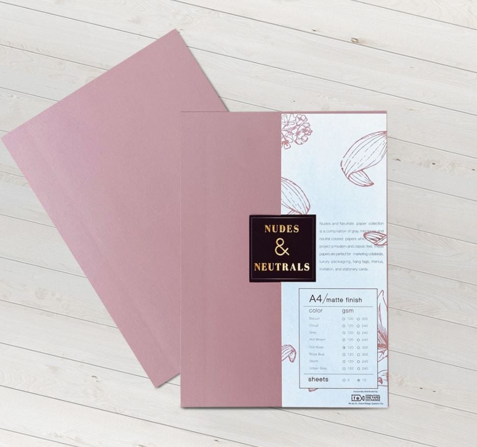 Nudes and Neutrals Specialty Paper 120gsm/ 240gsm / 300gsm A4 Size