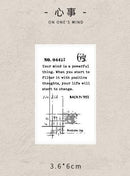 Infeel.Me Meet English Series Wood Mounted Rubber Stamps