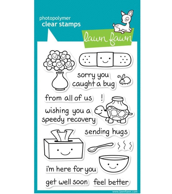 Lawn Fawn On The Mend Clear Stamps 4"X6"