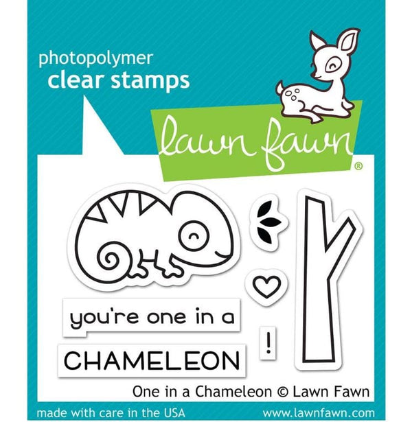 Lawn Fawn One In A Chameleon Clear Stamps 2"x 3"