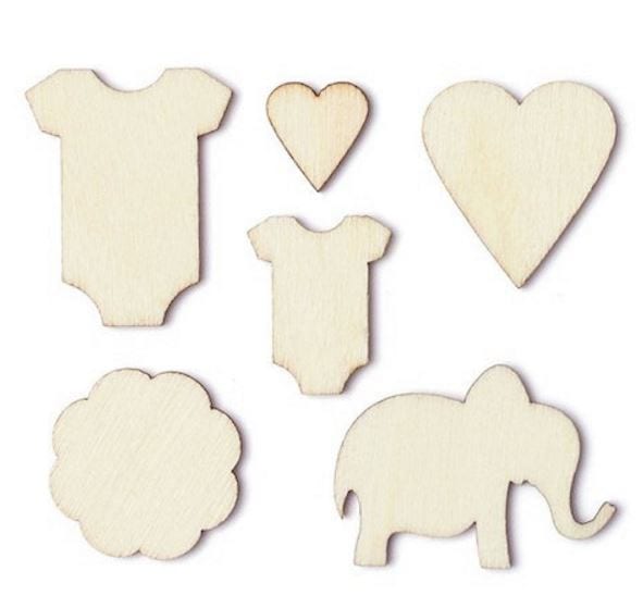 Onesies Story Time Wood Veneer Shapes Studio Calico