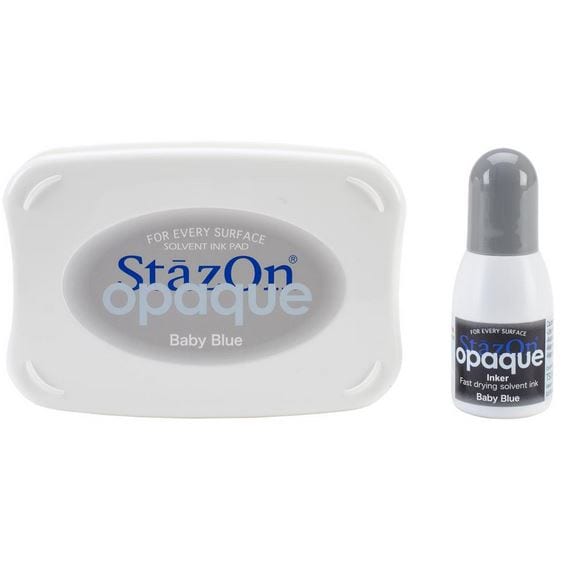 StazOn Baby Blue Opaque Ink Kit