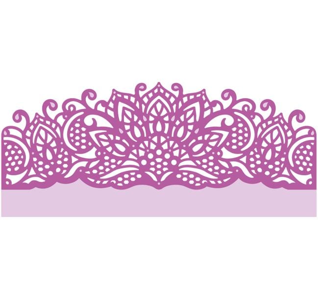 Crafter's Companion Ornate Henna - Gemini Lace Edge'ables Metal Dies