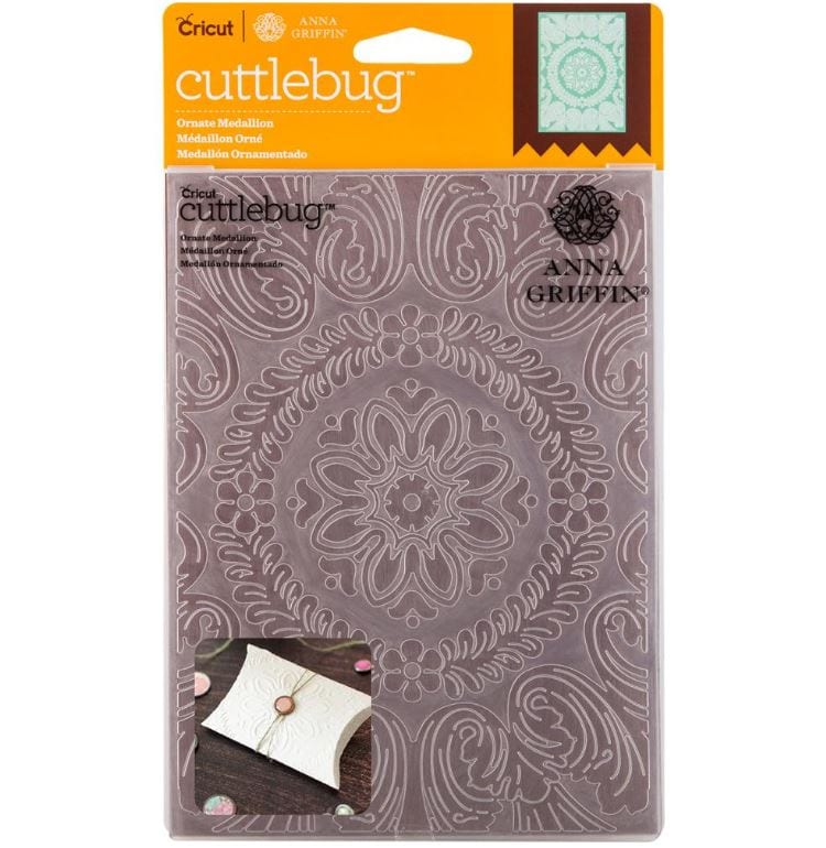 Cuttlebug Ornate Medallion 5"X7" Embossing Folder By Anna Griffin