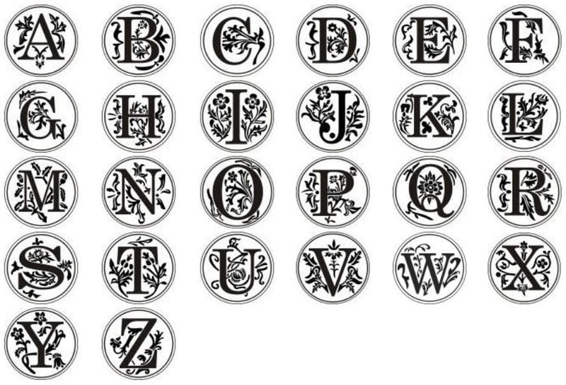 Wax Seal Ornate Monogram (Choose from N - Z)