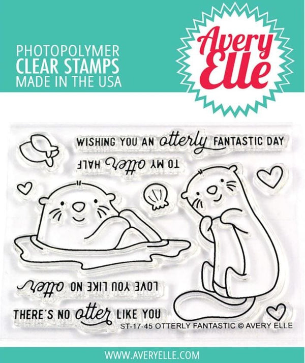 Avery Elle Otterly Fantastic Clear Stamps Stamps 3" x 4"