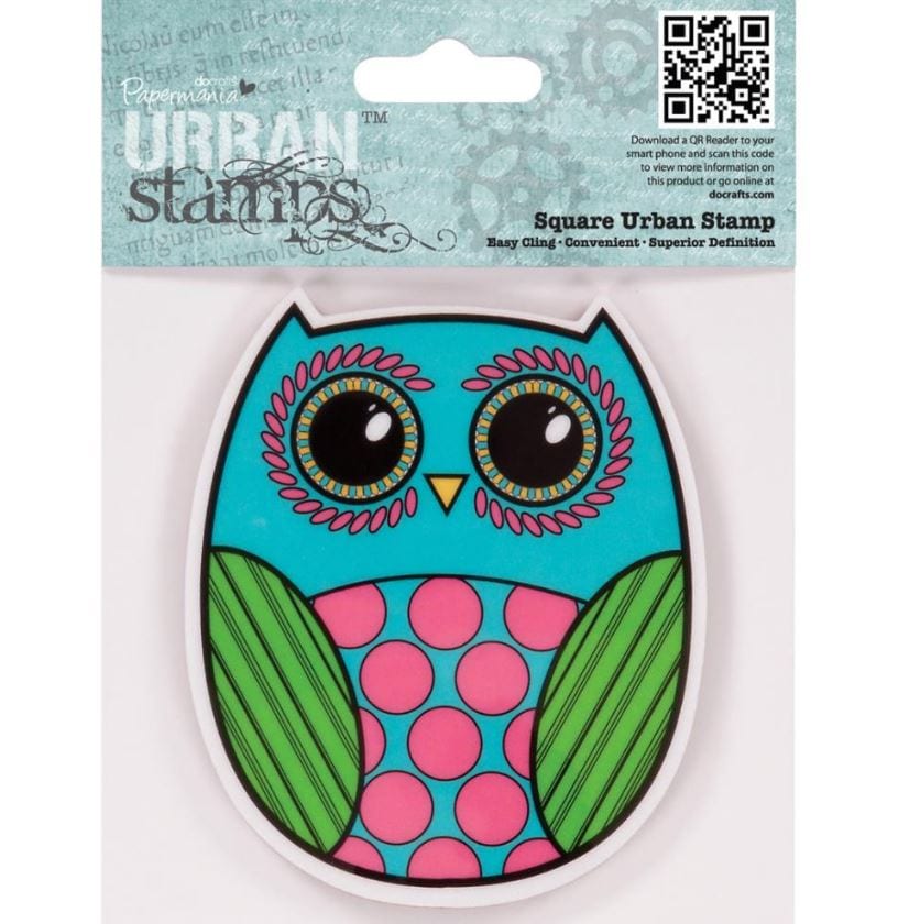 Papermania Owl Cling Urban Stamp 4