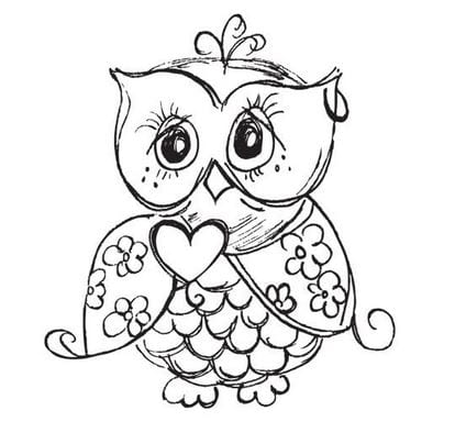 Kaisercraft Clear Stamps Mini Owl