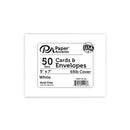 Paper Accents White Cards & Envelope 5" x 7"