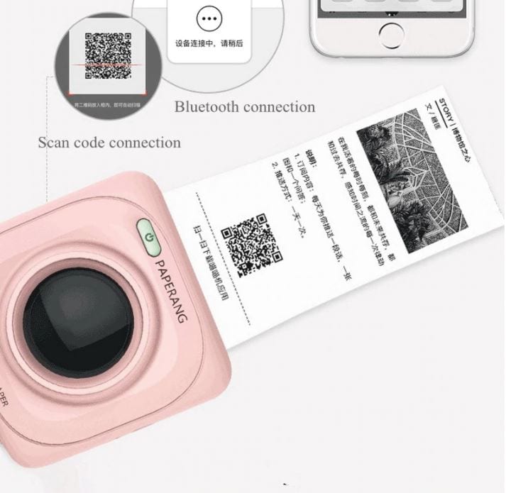 Paperang P1S Pink/Mint Green Wireless Inkless Portable Photo Printer