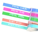 Motex Pastel Colors Refill Tape for Motex Label Maker / Tape Writer 9mm