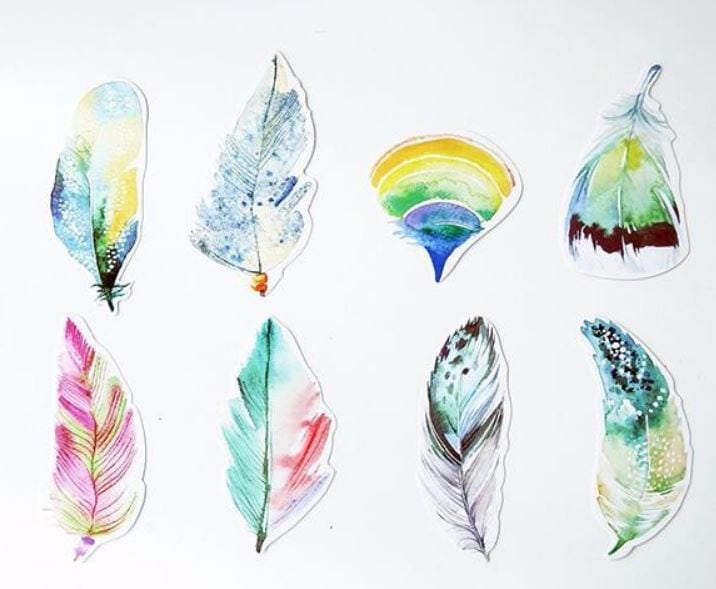 Miss Time Pastel Feathers Postcards (30pcs)