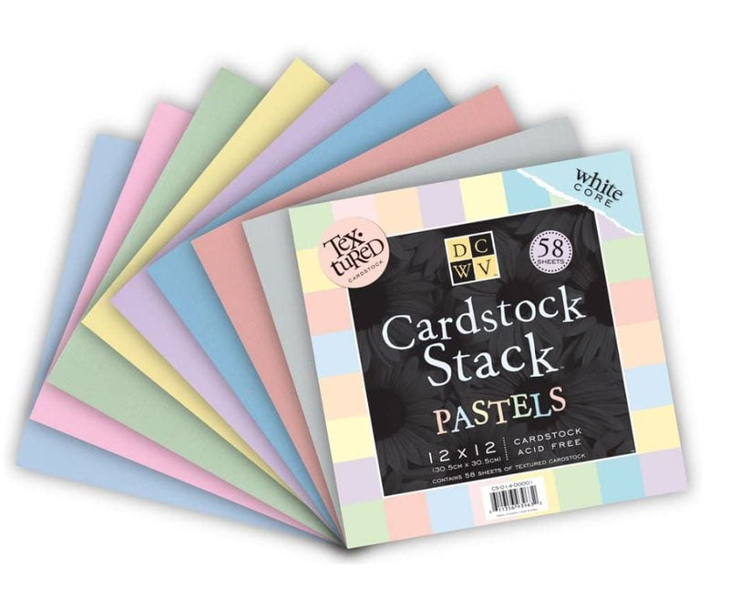 DCWV Pastels Cardstock Stack - 58 Sheets