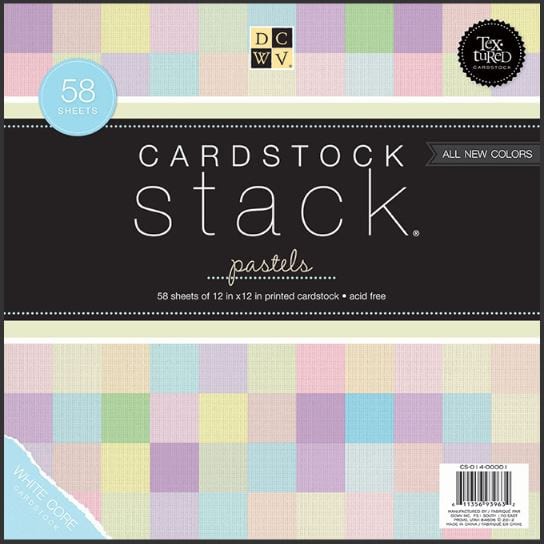 DCWV Pastels Cardstock Stack - 58 Sheets