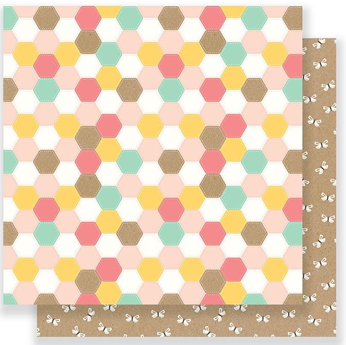 Pebbles Patchwork Spring Fling Double-Sided Cardstock 12