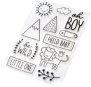 Pebbles Peek-A-Boo You Boy Clear Stamps