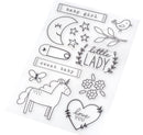 Pebbles Peek-A-Boo You Girl Clear Stamps
