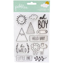 Pebbles Peek-A-Boo You Boy Clear Stamps
