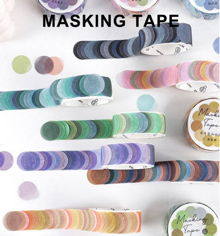 Infeel.Me Masking Tape Washi Tape Dots / Round Tapes 100pcs
