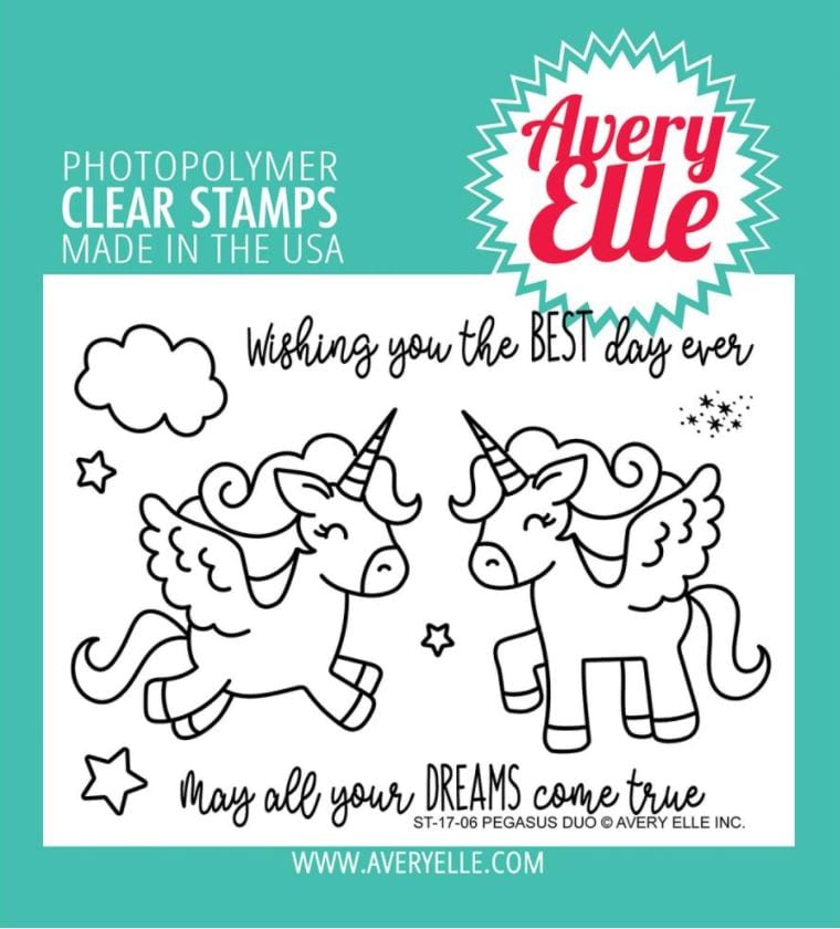 Avery Elle Pegasus Duo Clear Stamps Stamps 3