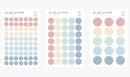 Miss Time PET Dot Stickers 3 sheets (120 Dots)