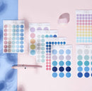 Miss Time PET Dot Stickers 3 sheets (120 Dots)