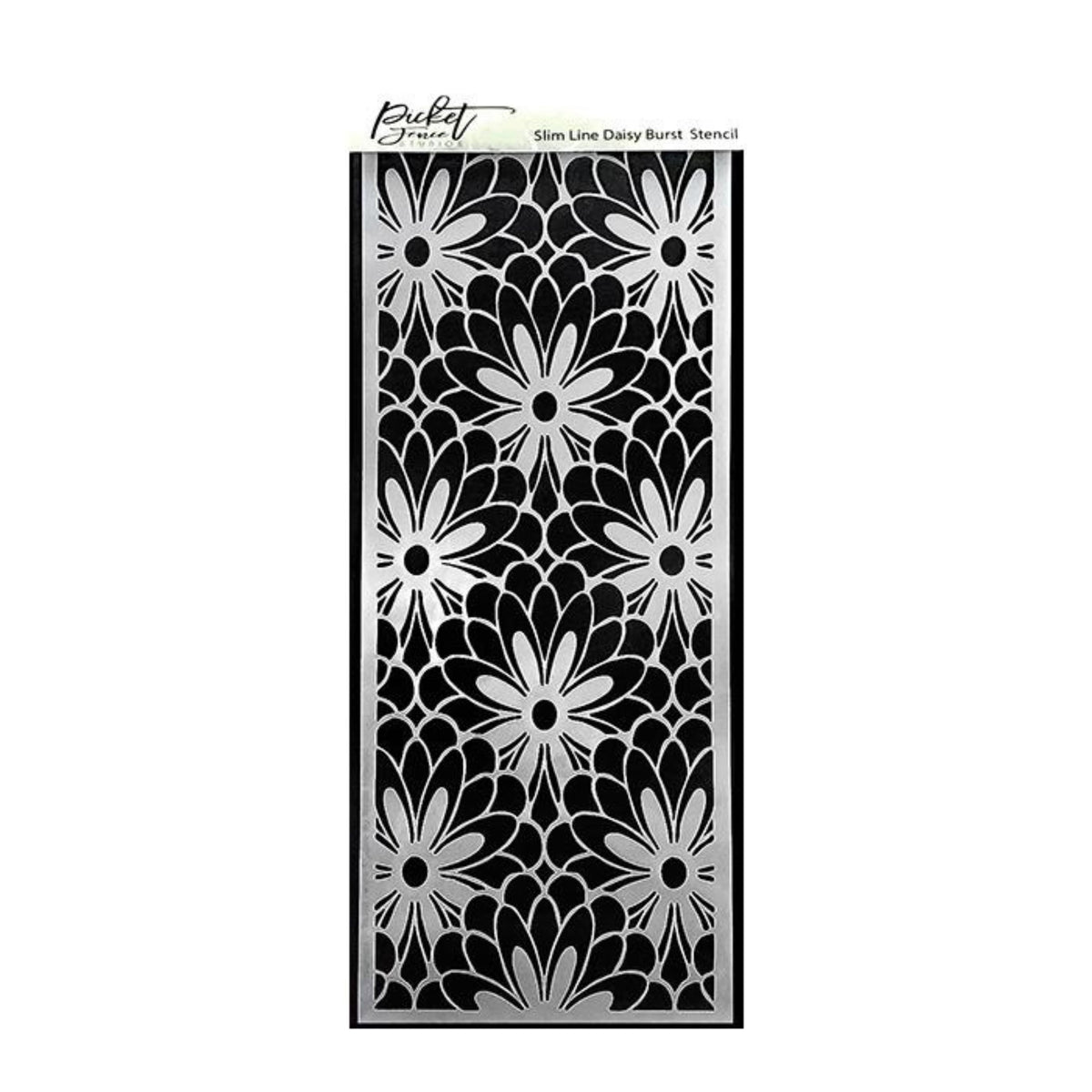 Picket Fence Studios Slimline Daisy Burst Stencil 4