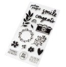 American Crafts Picnic in the Park Amy Tangerine Acrylic Clear Stamps