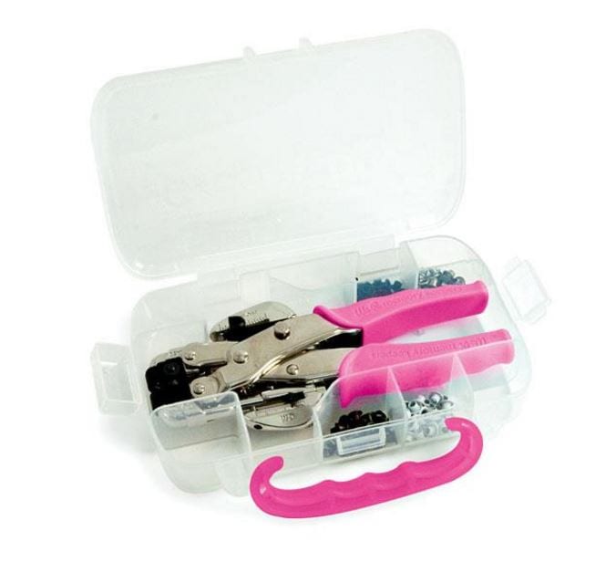 We R Memory Keepers Pink Crop-a-dile Punch Kit