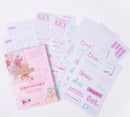 Mo Card Letters, Numbers, Words Planner Sticker Sheets