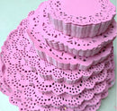 Large Pink Paper Doilies - Classic (Available Sizes: 7.5" - 10.5")