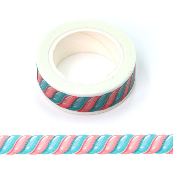 Pink Blue Candy Washi Tape 15mm x 10m