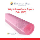 Cartotecnica Rossi Crepe Papers 180g (Purple & Pink Shades) Full Roll Premium Italian Crepe Papers