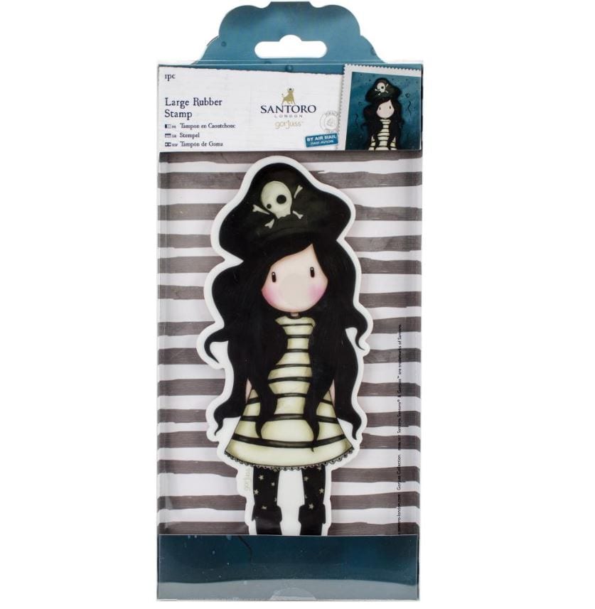 Gorjuss Piracy Santoro's Large Rubber Stamp