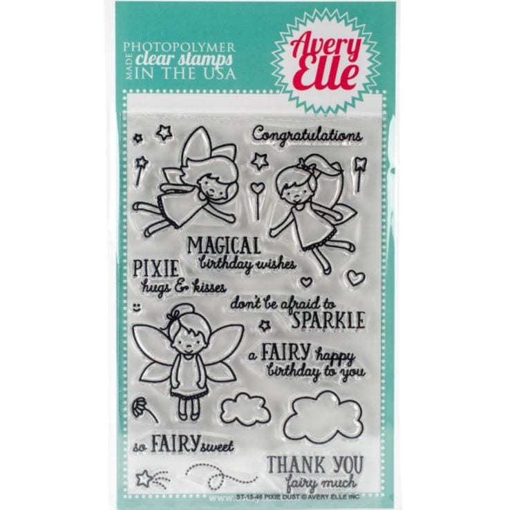 Avery Elle Pixie Dust Clear Stamps Stamps 4" x 6"