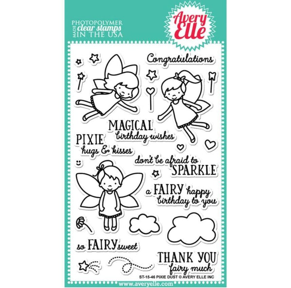Avery Elle Pixie Dust Clear Stamps Stamps 4" x 6"